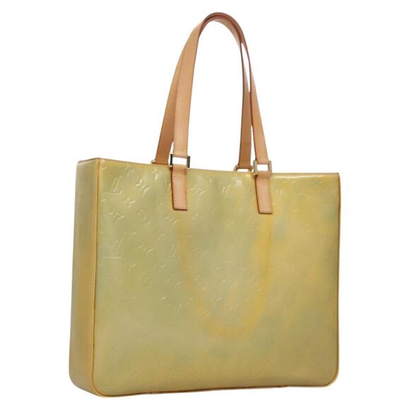LOUIS VUITTON Monogram Vernis Columbus Tote Bag Gris M91028 - Picture 1 of 16